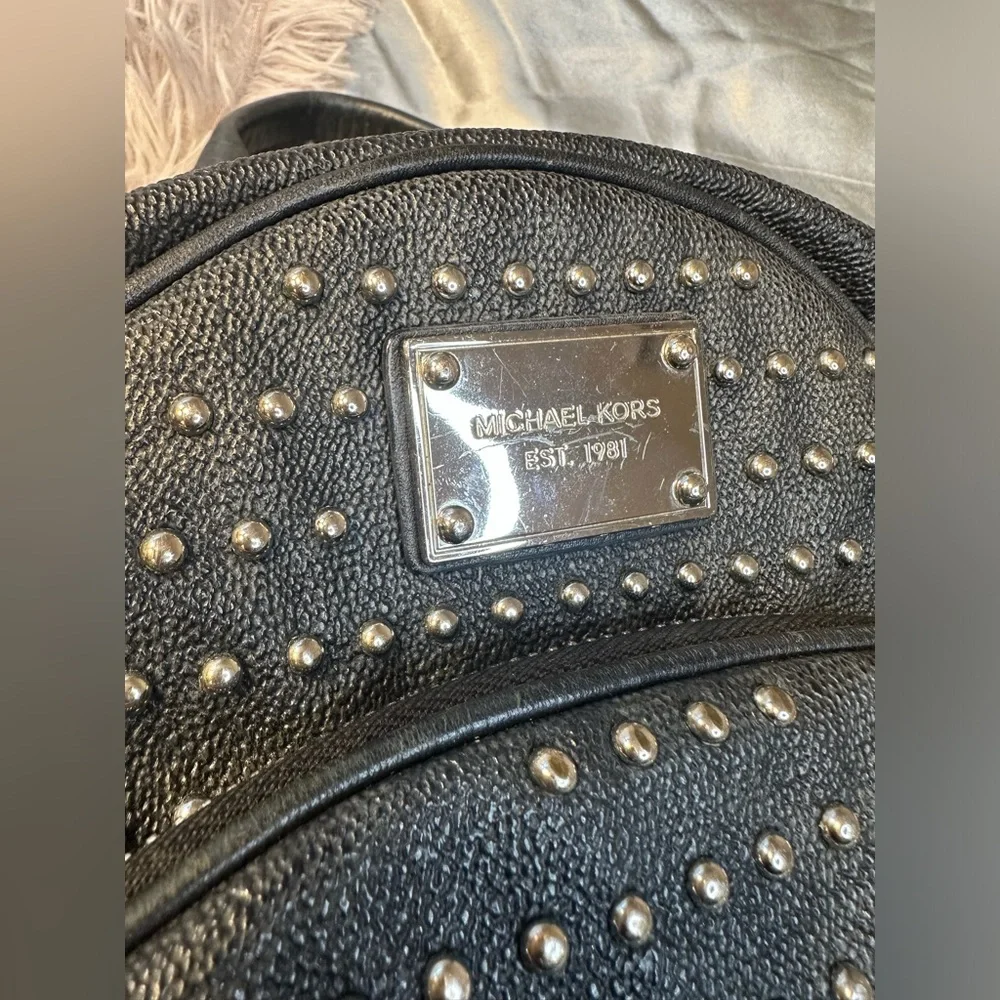 🌹Vintage Michael Kors • Black Studded Mini Backpack